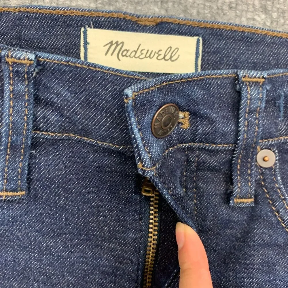 Madewell Jeans Womens 25 Orland Wash Denim Stretch Tencel Blend Mid Rise Skinny